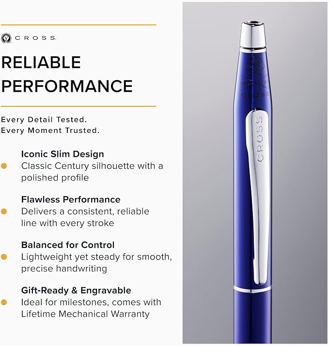 Cross Classic Century Translucent Blue Lacquer Ballpoint Pen - Image 5