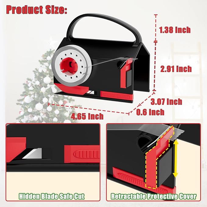 2-Pack Wrapping Paper Cutter & Tape Dispenser - Image 4