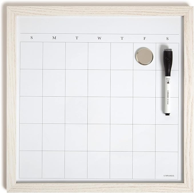 U Brands Rustic Monthly Dry Erase Board by UBrands