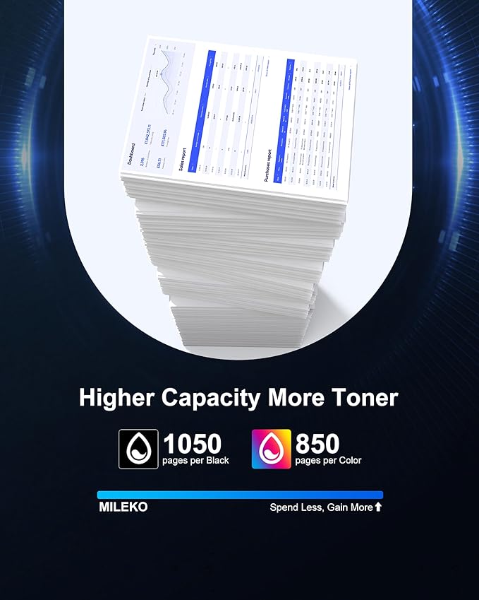 215A Toner Cartridges (with Chip) - Replacement for HP 215A Toner Cartridges 4 Pack for HP 215A work for HP Color Laseret Pro MFP M182nw M183fw M183fdw M155dw M155nw Series Printer（4 Pack, 215a toner）-DeskLoop Office