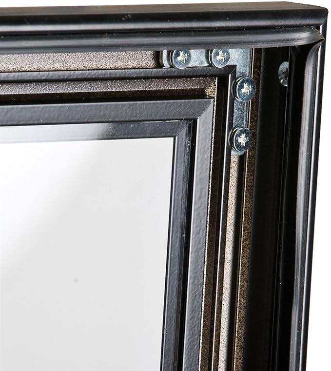 Weather Resistant, Magnetic Surface, Bulletin Board with Swing-Open Locking Door, Wall Mounted, Matte Black Finish Aluminum Frame, with Header, for Indoor Or Outdoor Use-DeskLoop Office