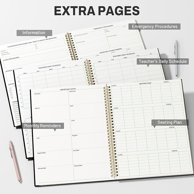 SUNEE 8 Period Teacher Lesson Plan Book - Image 3