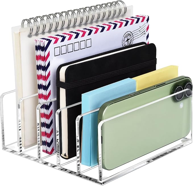 BEYGORM Acrylic Mail Holder, Vertical Letter Sorter by BEYGORM