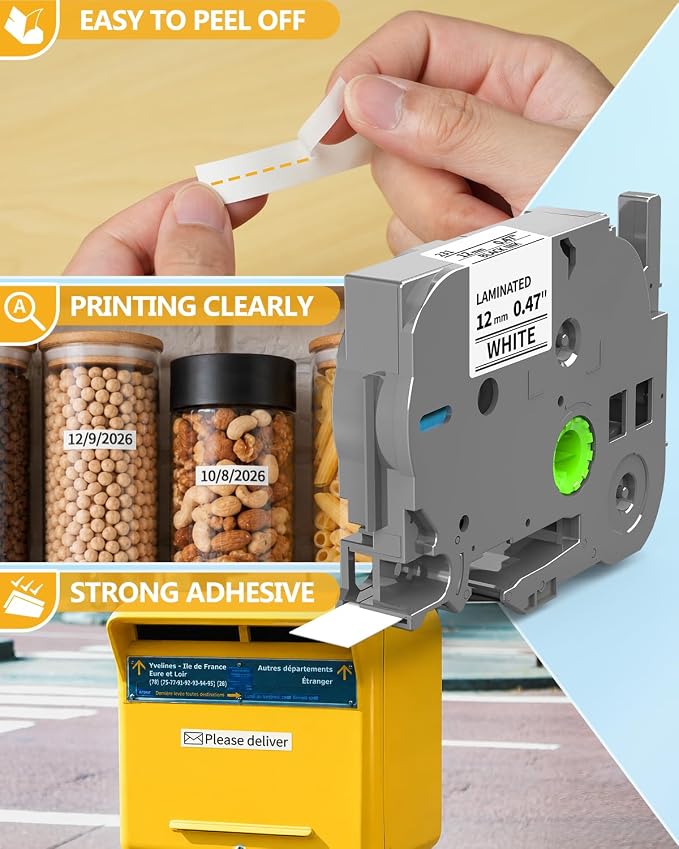 Replacement for Brother P-Touch Label Maker Tape Refill TZe-231 TZe231 | TZe TZ - Image 4