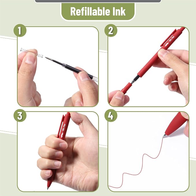 Mr. Pen- Retractable Gel Pens, 12 Pack, Winter Forest Color Inks | Fine Point - Image 4