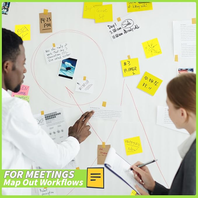 60Pack Yellow Sticky Notes 3x3, Self-Stick Pads, Self-Stick Pads 75 Sheets/Pad - Image 5