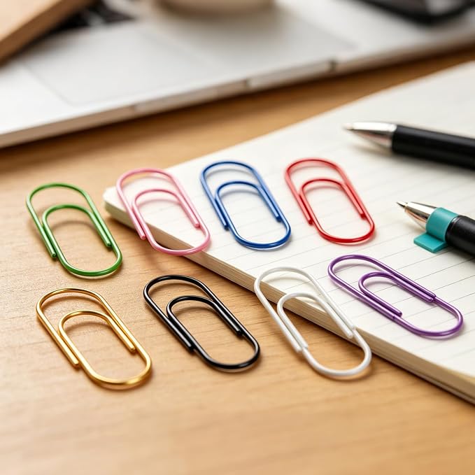32 Pcs Multicolor Jumbo Paper Clips, 2 Inch Smooth Finish Large Paper Clips | - Image 4