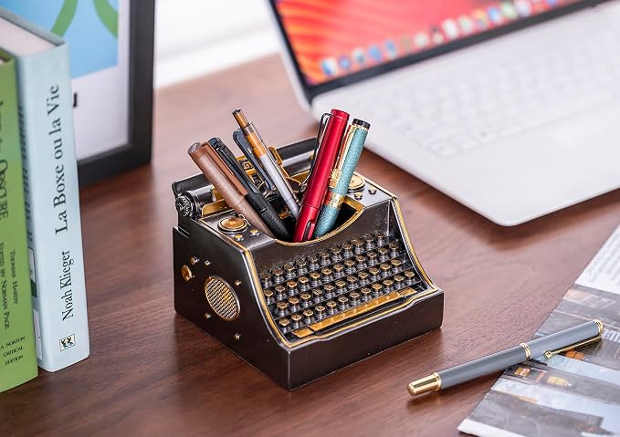 Retro Typewriter Pen Holder Desk Organizers - Image 8