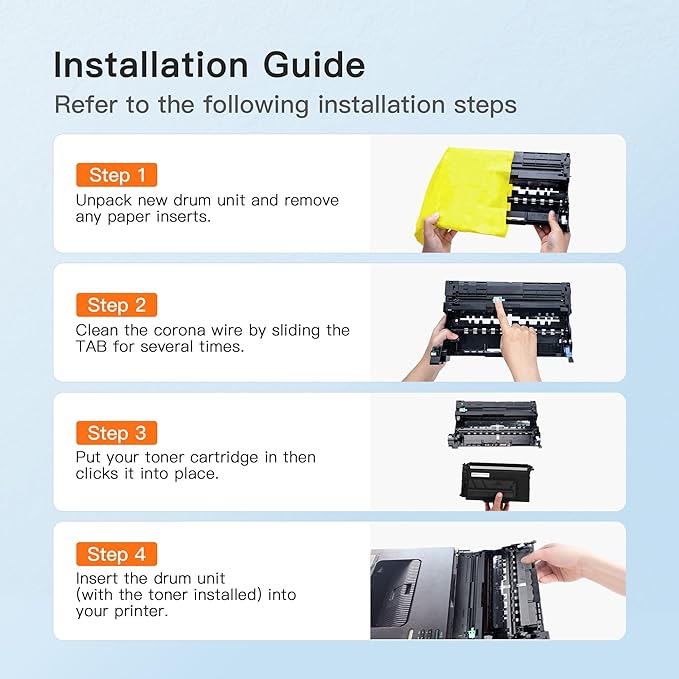 E-Z Ink Remanufactured Drum Unit Replacement for Brother DR920 Drum Unit DR-920 DR920 High Yield to use with HL-L6210DW HL-L5210DW HL-L6210DWT HL-L5210DN HL-L5210DWT Printer, 2 Black-DeskLoop Office