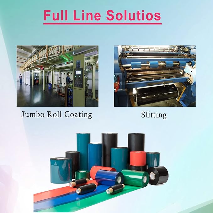 8 Rolls 4.33'' x 1476' Premium Resin Enhanced Wax Ribbon, 110mm x 450m Black Thermal Transfer Ribbon, Barcode Thermal Label Printer Ribbon, CSO-Ink Outside, 1'' Core for Zebra, TSC, GoDex, Citizen-DeskLoop Office