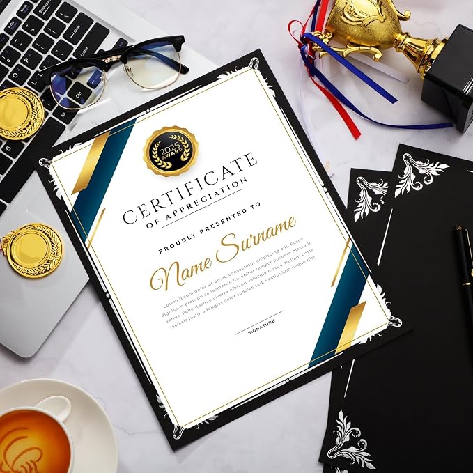 Fainne 50 Pcs Single Sided Certificate Holder Diploma Covers - Image 7