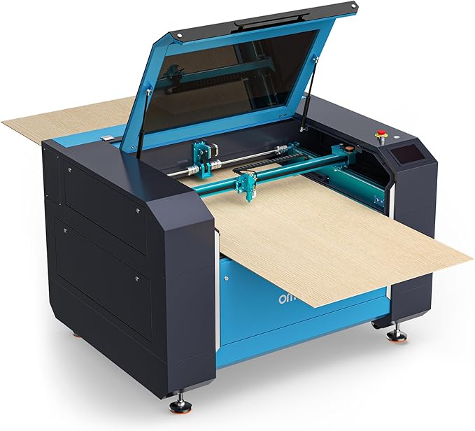 OMTech Pronto 130W CO2 Laser Engraver & Cutter with LightBurn – 51"x35" Workspace, 1,000mm/s Speed, Autofocus, 2-Way Pass, Air Assist, for Wood, Acrylic & More-DeskLoop Office