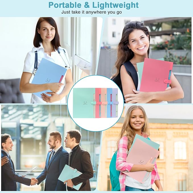 Expanding File Organizer – 5 Pack Accordion Folders - Image 7