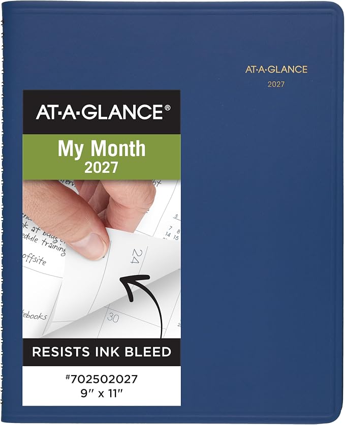 AT-A-GLANCE 2027 Planner, 15-Month Jan-Mar, Unruled Daily Blocks by AT-A-GLANCE