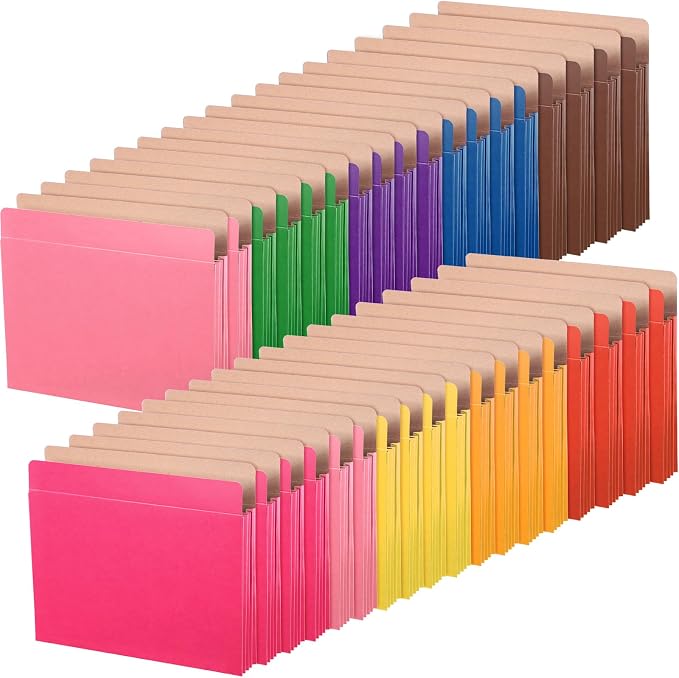 Tenceur 36 Pcs Expanding File Pocket Folder Organizer Letter Size Expandable by Tenceur