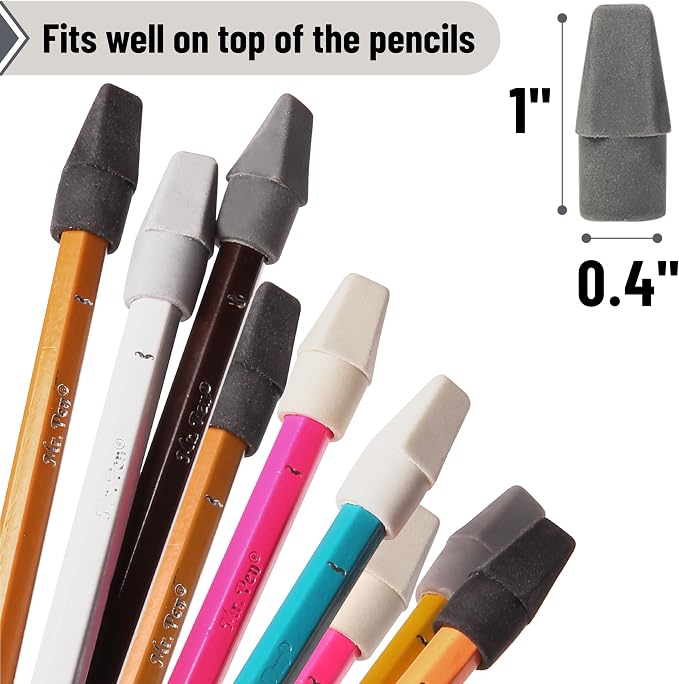 Mr. Pen- Pencil Erasers Toppers, 120 Pack, Latex Free, No Smudge | Mr Pen - Image 3