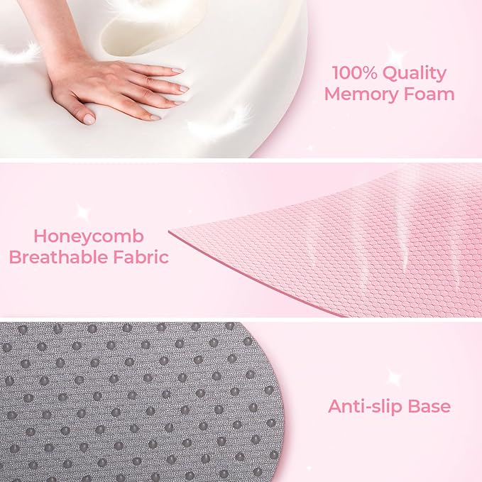AUVON Innovative Donut Pillow Hemorrhoids Scientific Center Hole and Tailbone - Image 6