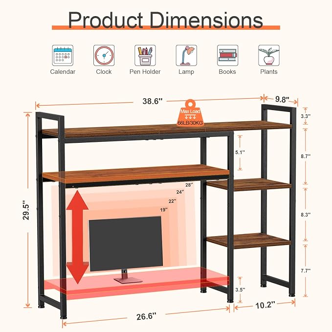 Snughome Adjustable Desk Shelf - Image 3
