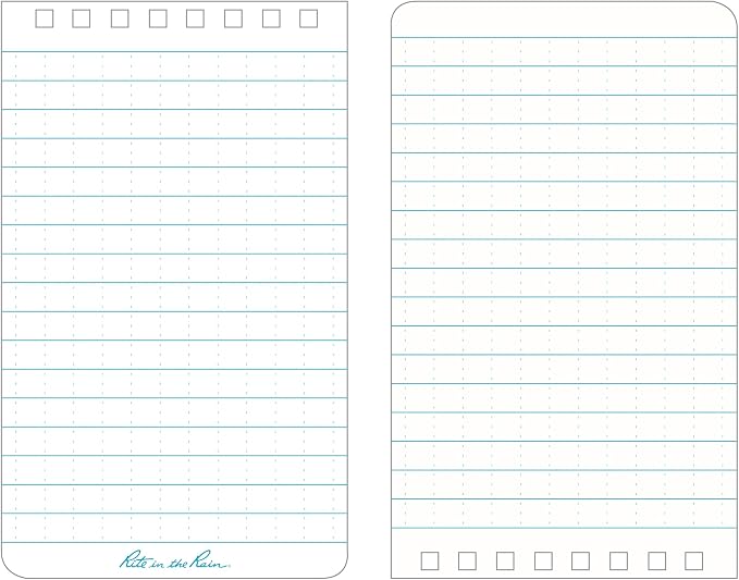 Rite in the Rain Weatherproof Top Spiral Notebook, Universal Pattern, 6 Pack - Image 2