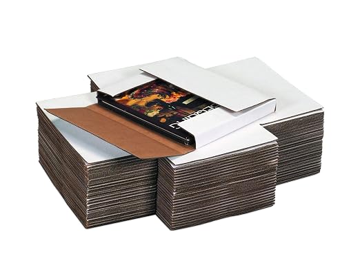 Tape Logic TLM961 Easy-Fold Mailers, 9 5/8" x 6 5/8" x 1 1/4" White - Image 5