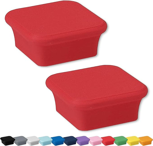Glassboard Studio MiniBar Magnet - Strong Neodymium Rare Earth Magnets for Fridge, Whiteboard, Locker & Magnetic Glassboards - Ideal for Crafting & Office Use - Strong Fridge Magnets (Cherry Red, 2)-DeskLoop Office