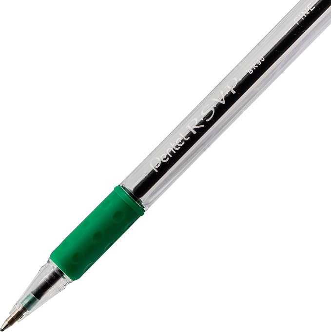 Pentel RSVP Ballpoint Pen, Fine Line, Box of 12 - Image 4
