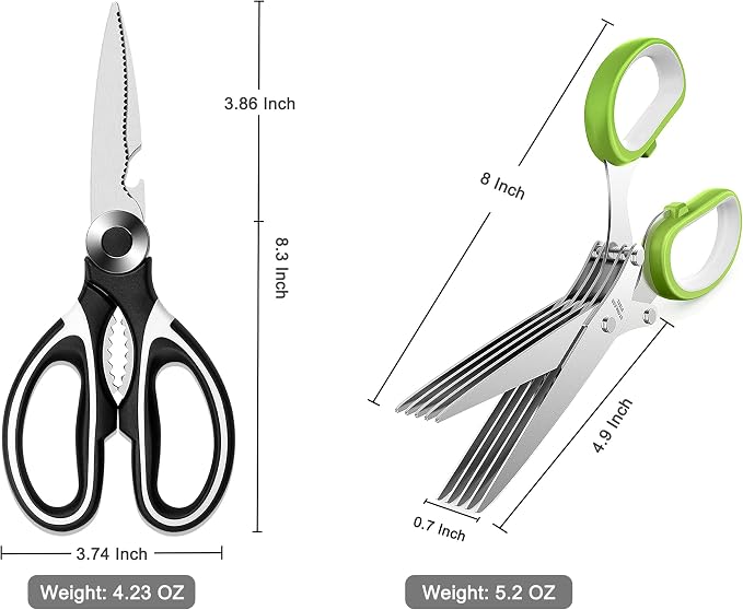 OMDAR Kitchen Scissors 3 Pack - Image 6