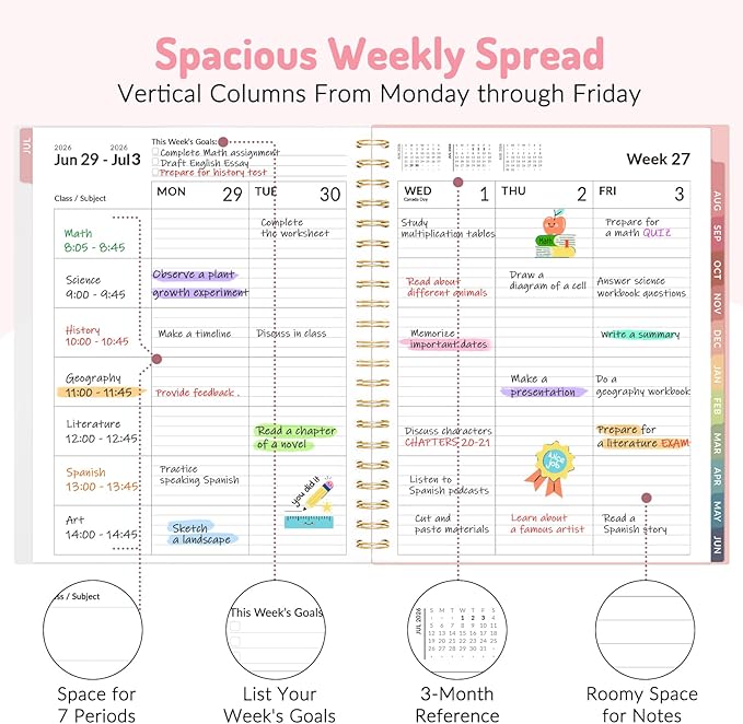 Teacher Planner 2026-2027, Forvencer Academic Planner 2026-2027, Jul 2026 - Image 2