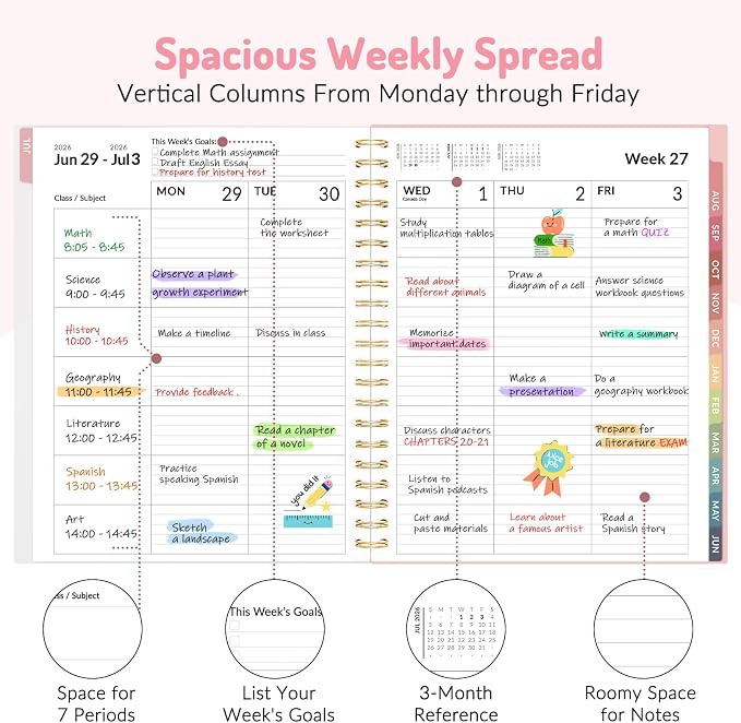 Teacher Planner 2026-2027, Forvencer Academic Planner 2026-2027, Jul 2026 - Image 2