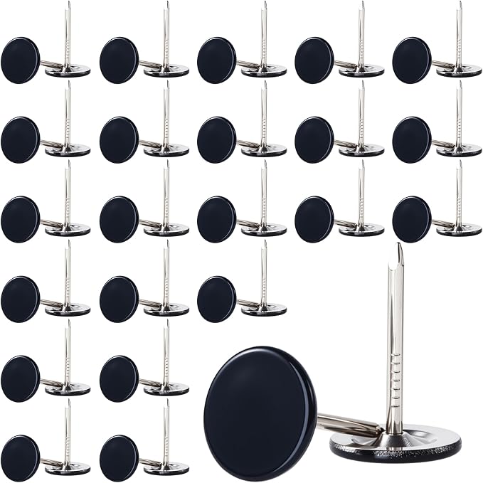 100pcs Metal Thumb Tacks, Heavy Duty Flat Head Push Pins, Upholstery Tacks by Unknown