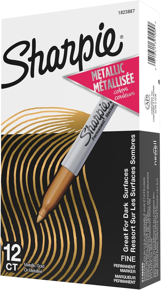 Sharpie Metallic Permanent Markers, Fine Point by Unknown