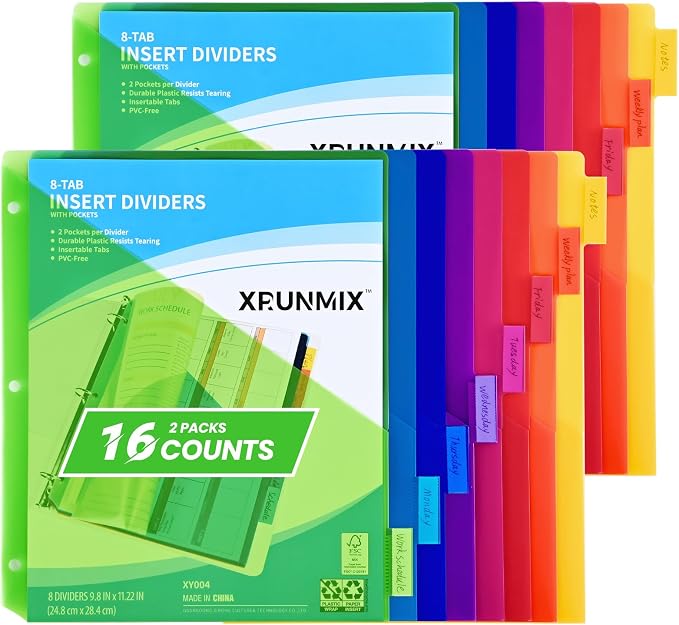 8-Tab Binder Dividers by XrunmixOffice