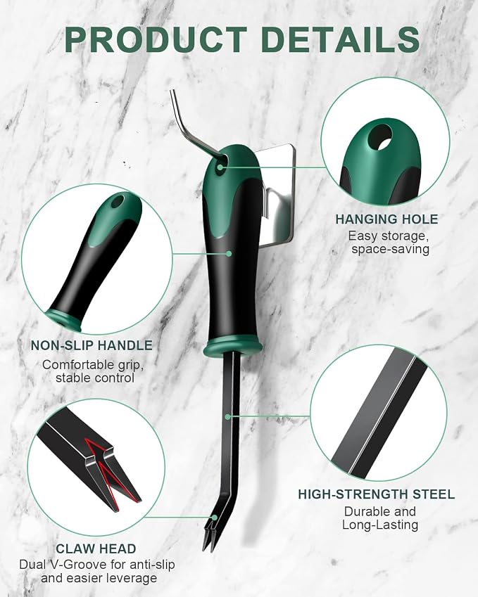 Heavy Duty Staple Remover, Upholstery Staple Puller Lifter Tool - Image 4