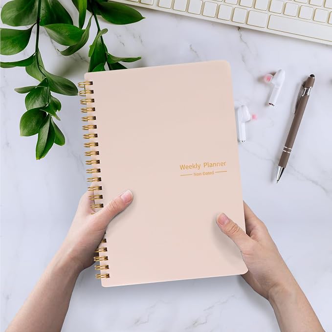 Undated Weekly Planner, A5 Personal Goals Journal Non Dated Weekly Planner to - Image 7