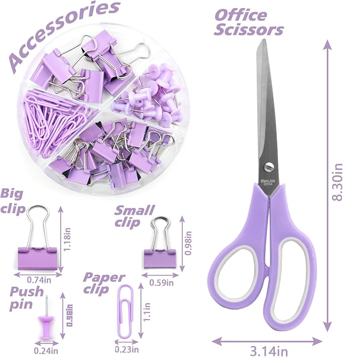 Sportsvoutdoors Purple Desk Accessories and Office Supplies - Image 3