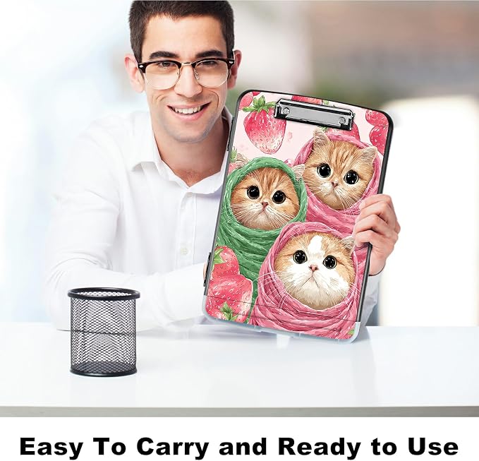 A4 Clipboard with Storage Pen Holder, Clipboards Organizer Nursing Clipboard - Image 6