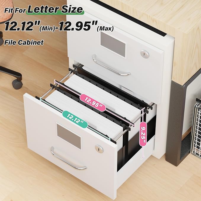 Ansook Plastic Hanging File Folders Letter Size, Bulky Files & Medical Charts - Image 3