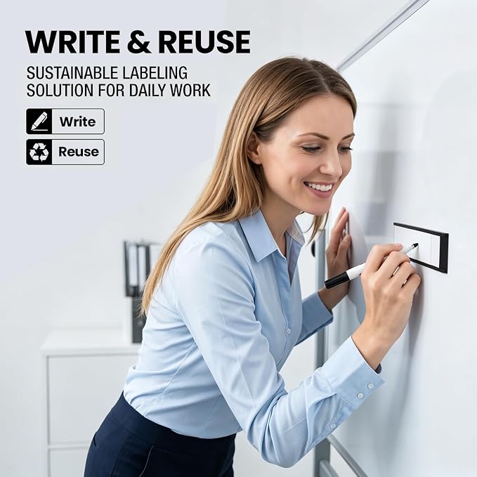 LLPT Magnetic Label Holder, ROHS Certified NBR | White Paper Cards Protective - Image 2