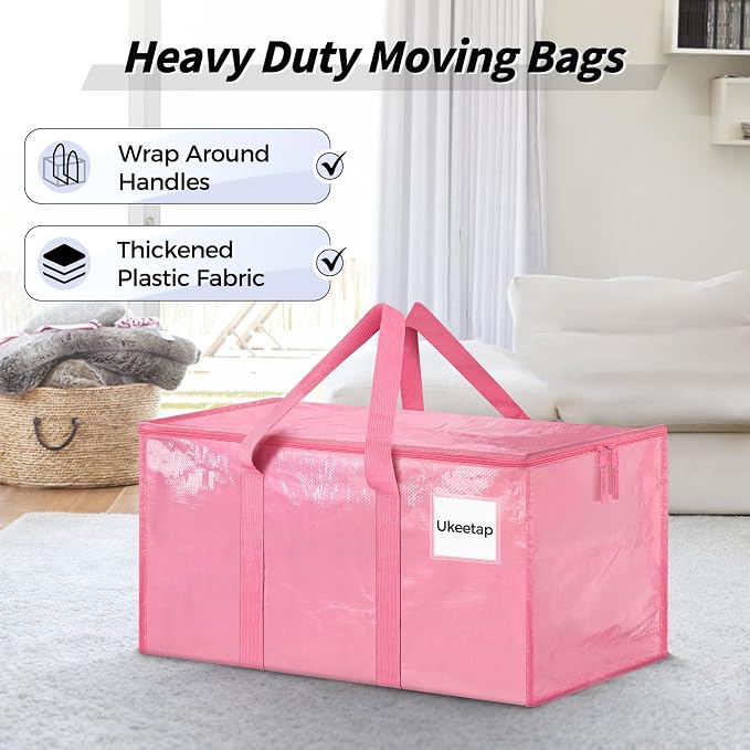 16 Pack Extra Large Heavy Duty Moving Bags, Reinforced Handles & Heavy-Duty - Image 4