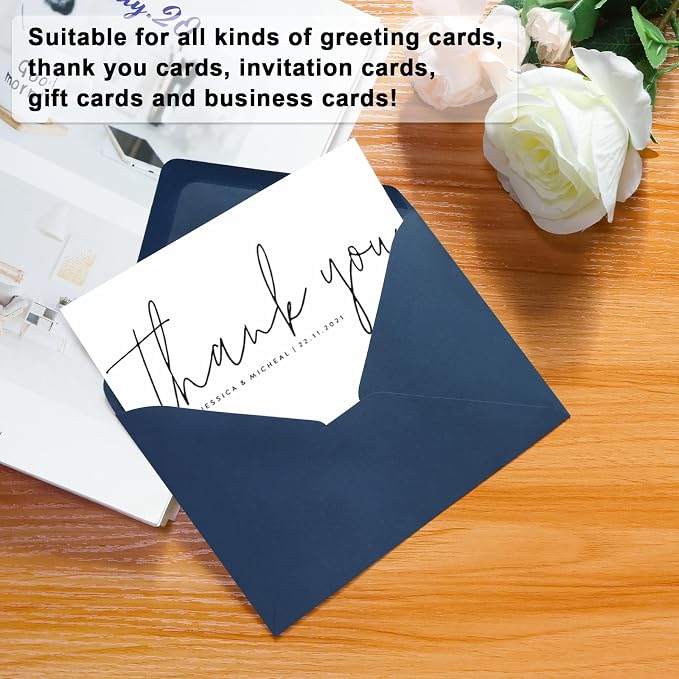 50 Pack A7 Envelopes, 5.24 x 7.24 in Envelopes - Image 2