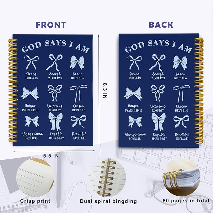 THDSE Bible Journal for Women, Christian Prayer Journal Notebook Gifts for Teen - Image 5