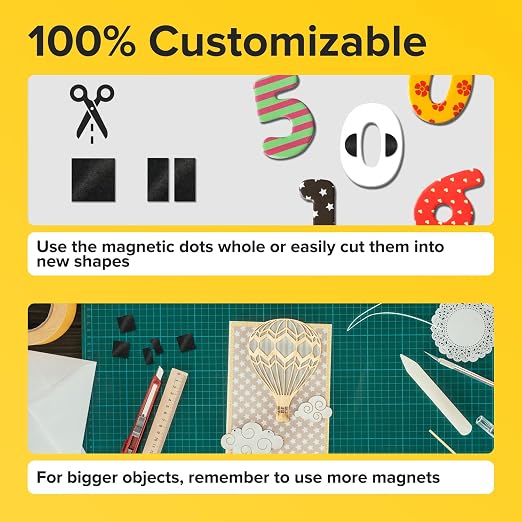 Square Flexible Magnets with Adhesive Backing Magnetic Tape Magnet Strips - Image 2