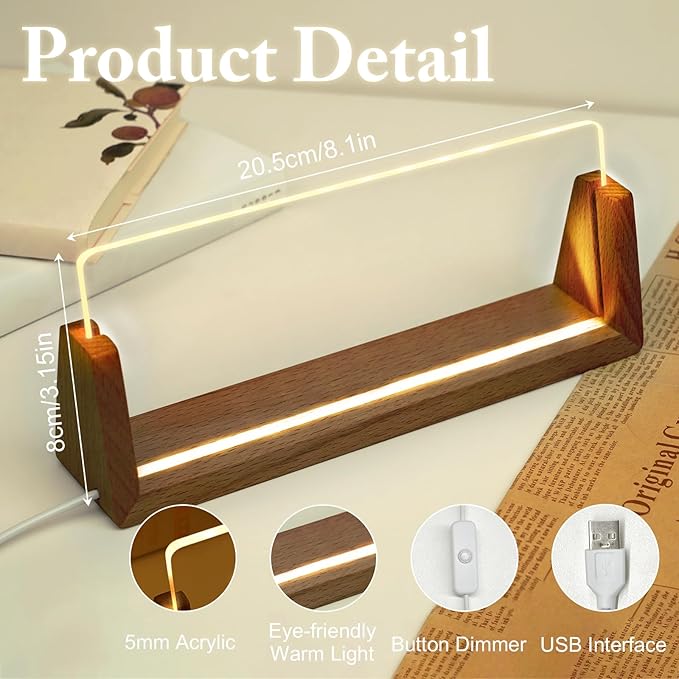 Custom Light Up Name Plate for Desk, Desk Name Plate Personalized - Image 6