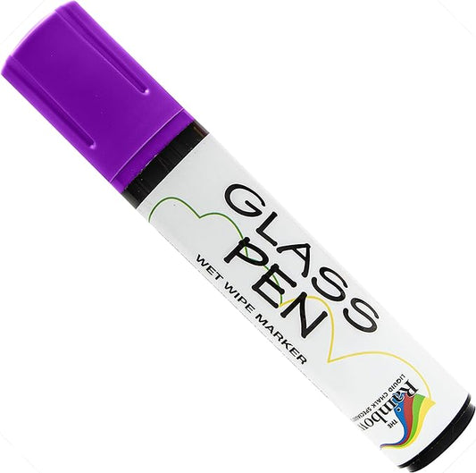 Glass Pen Window Marker: Liquid Chalk Pens for Glass, Whiteboard Markers with Washable Paint - Graduation, Car Windows, Mirror Pen, Storefront, Wedding, Parade, Party & Holiday (Purple, Jumbo Tip)-DeskLoop Office