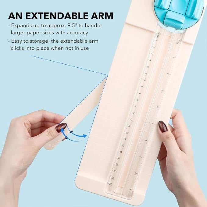 4-in-1 Paper Trimmer, 4 Style Multi-Function Scrapbooking Tool - Image 5