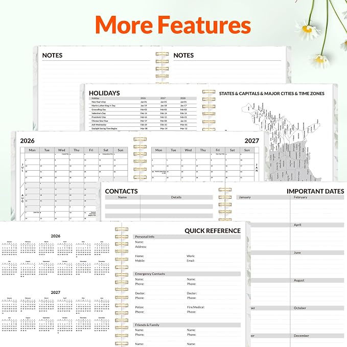 SUNEE Academic Planner 2026-2027 – Weekly & Monthly Planner, July 2026 to June - Image 4