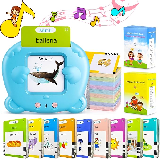 Spanish & English Talking Flash Cards by AHJ