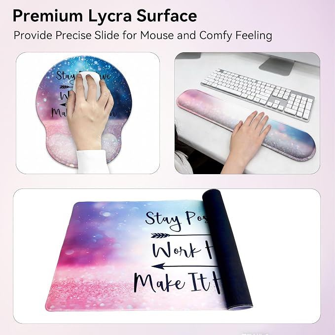 Desk Mat Set + Keyboard and Mouse Pad - Image 4