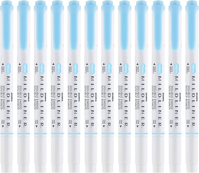 Zebra Pen Mildliner Dual-Tip Highlighters, Broad and Fine Tips, No Bleed - Image 3