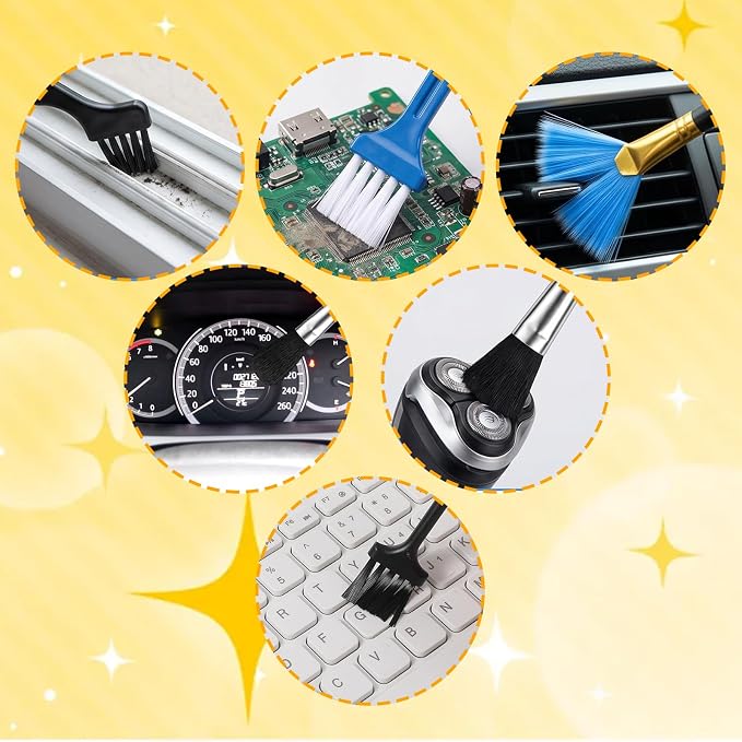 Tyqour 10 PCS Keyboard Brush Keyboard Cleaning Brushes Kit Mini Anti Static - Image 3